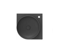 Ravak Yard - Lave-mains d’angle, 45 x45 cm, sans trop-plein, trou pour robinet, anthracite XJX03245000