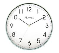 Horloge murale analogique moderne de couleur vert salie, 40 cm, pour le bureau et la cuisine, RWC.40.11