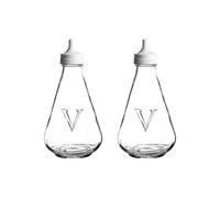 Ravenhead Essentiels Vinaigrier Pot Shaker Casquette Haut Transparent (Paquet De 2) - Transparent