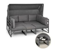 Ravenna Lounge Set Garden ensemble de 4 meubles convertibles en polyro