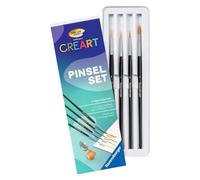 Ravensburger Painting by Numbers 25559 - Set de pinceaux pour Enfants à partir de 7 Ans et Adultes, Accessoires de Peinture par numéros, 4 pinceaux de Haute qualité, Cadeau