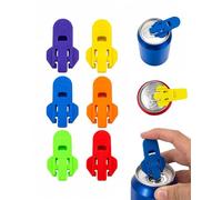 RAVNIX Lot de 6 Bouchons pour Canettes Universels, Couvercles Réutilisables en Plastique, Garde les Boissons Fraîches et Préserve le Gaz des Sodas Plus Longtemps