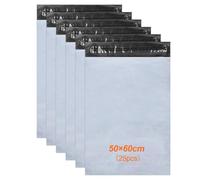 Ravytha 25 Pcs Enveloppe Plastique Expedition, Emballage Colis Vetement, Pochette Envoie, Autoadhésive Sachet Colis, Opaques Sac, pour Textiles et Boîtes a Chaussures, XXXL (50×60cm)
