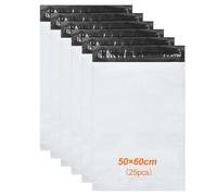 Ravytha 25 Pcs Enveloppe Plastique Expedition, Emballage Colis Vetement, Pochette Envoie, Autoadhésive Sachet Colis, Opaques Sac, pour Textiles et Boîtes a Chaussures, XXXL (50×60cm)