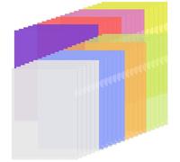 Ravytha 42 Pcs Chemise Plastique Pochette A4, 8 Couleurs Pochettes Plastiques, Dossier Rangement Documents, Chemises à Coin Pochette Transparente, pour Ranger et Classer Papiers, Documents, etc