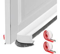 Ravytha Boudin de Porte Isolant Froid, Joint Brosse Isolation Phonique Portes, Bas de Anti Froid Balai Porte D'entrée, Idéal pour L'isolation Contre Le Froid, Le Bruit & l'humidité, Anti-poussière