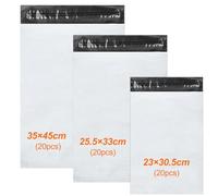 Ravytha Enveloppe Plastique Expedition M-20 Pcs, L-20 Pcs, XL-20 Pcs, Emballage Colis Vetement, Pochette Envoie, Autoadhésive Sachet Colis, Opaques Sac, pour Textiles et Boîtes a Chaussures