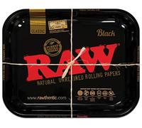 RAW 18753 Plateau à roulettes en Aluminium Noir 27,5 x 34 cm