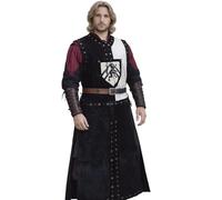 RAWBLADE Tablier en cuir Mordred - Noir/Gris