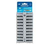 Rawlplug 68615 Carte de chevilles Uno 10 x 36 mm, gris (80 pièces)