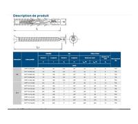 Rawlplug RFF1N10L200 Cheville longue universelle - Nylon
