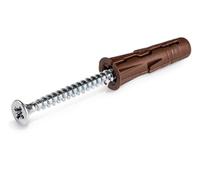 Rawlplug Uno Lot de 700 vis et chevilles universelles 7 mm Marron