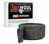 Raxit RaxWool PRO 3 m x 10 cm Laine d’Acier Anti Rongeur pour Portes et Fenêtres, Bande d’Étanchéité Autocollante Découpable, Isolation Thermique et Protection Intérieure Extérieure