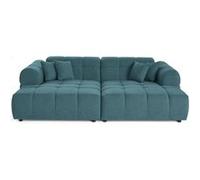 Lisa design Canapé droit 4 places Ray - Bleu gris