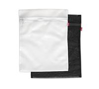 Filet à linge blanc et noir 50 x 40 cm - Lot de 2