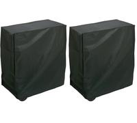 Rayen AA236 Housse pour Barbecue rectangulaire, PEVA, Noir, 90x65x90 cm (Lot de 2)