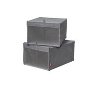 Rayen Boîtes rangement chaussures x2 - Gris