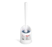 Rayen - Brosse WC de Haute Qualité avec Design Compact, Poils Longs et Denses, Nettoyage Efficace, Blanc, Dimensions 37,5x11,5 cm