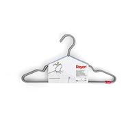 RAYEN | Cintres pour vêtements | Anti-glissants | Lot de 6 cintres en Nylon | 40,3 x 21 cm, Gris
