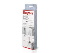 Rayen | Crochets Multiples | Gain de Place dans l'armoire | Capacité pour 6 cintres Classiques | Ne rétrécit Pas Les vêtements | 4 unités | H : 26 x 7,2 x 5,2 cm | V : 37 x 5,2 cm