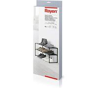 Rayen - Étagère à Chaussures Empilable, Rangement Résistant et Imperméable pour 9 Paires de Chaussures, Noire