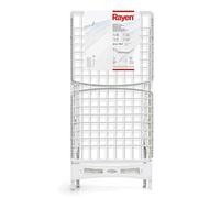 Rayen - Étendoir à Linge, Séchoir en Résine avec Sécurité, Léger et Résistant, 20m d’Étendage pour Intérieur et Extérieur, Blanc