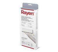 Rayen - Étendoir ABS Extensible - 3 Cordes Indépendantes - Rétractation Automatique des Cordes - Étendoir pour Intérieur et Extérieur - Surface d'Étendage 15 m - Blanc - 28.5x11.5x3.5 cm