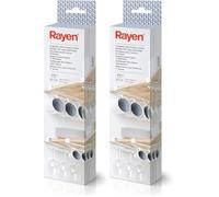 Rayen | Étendoir pour Verres et Tasses | Gagnez de la Place dans Votre Cuisine | Facile à istaller | pour Les étagères | Largeur maximale de l'étagère : 2 cm | Blanc (Lot de 2)