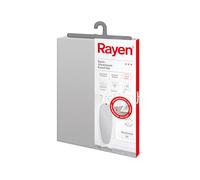 Rayen | Housse de table à repasser universelle | Housse de repassage Ajustement facile par clip| 2 couches : mousse et tissu 100 % coton | Qualité aluminium | Gamme de base| Taille : 115 x 38 cm, Gris