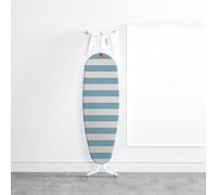 Rayen | Housse de Table à Repasser Universelle | Housse de Repassage EasyClip Adjustment | 4 Couches : 100% Coton avec Titane | Rembourrage en Mousse | Taille : 126 x 40 cm | Impression Bleue