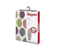 Rayen | Housse universelle pour planche à repasser | Facile à installer avec le système EasyClip | 2 couches : mousse et tissu 100 % coton imprimé | Gamme de base Rayen | Mesures : 130x47 cm