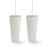 Rayen, Humidificateur pour Radiateurs, Évite la Sécheresse de l'Air Ambiant, Contient 2 Unités, Matériau : Céramique - Blanc - Capacité : 200 ml x 2 u (Lot de 2)