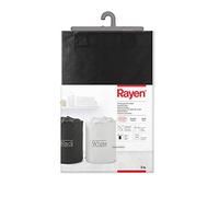 Rayen Lot de 2 paniers à linge imperméables et résistants avec poignées 70 l de capacité Blanc et Noir 55 x 40 cm
