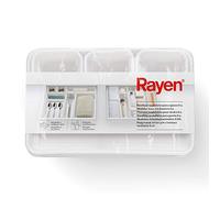 Rayen | Plateau pour l’Organisation des tiroirs | Pack de 8 unités | Base antidérapante | Adaptable à n’Importe Quel tiroir | Combinaisons Multiples | Blanc