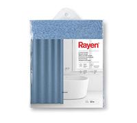 Rayen Rideau de Salle de Bain, Bleu, 180x200 cm