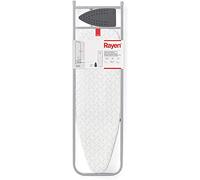 Rayen - Table à repasser 6124.02 - 108 x 36 cm - Fixation mur/porte - Repose-fer silicone, gris