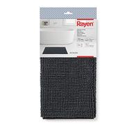 Rayen | Tapis de Bain | Base antidérapante | Tapis 100% Microfibres | Doux | Multifonctionnel | Gris | 80 x 50 cm