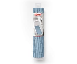 Rayen Tapis de bain Tapis de douche ou de baignoire rectangulaire Doux et rembourrE Base antidErapante Fixation avec des ventouses à haute rEsistance Mousse 45 x 91 cm Bleu