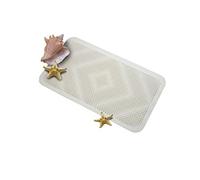 Rayen Tapis pour Massage Baignoire, Caoutchouc Naturel, Blanc, 35 x 65 cm