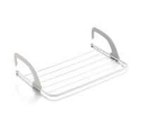 Rayen - Tendeur pour Radiateurs et Balcons, Tendeur pour Petites Lessives, Surface de Séchage de 4 m, pour Intérieur et Extérieur, 54,5 x 35 x 13,5 cm, Blanc / Gris