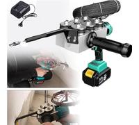 RayGenius Machine à Tirer Les Fils d'électricien Automatique avec Batterie au Lithium de 6 000 mAh - Vitesse 40 m/Min - Enfile-Fil à Travers Le Mur - Outil d'enfilage Automatique des câbles。,1battery
