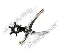 Rayher Pince perforatrice en métal, 1 pce., 22cm, 6 poinçons 2,0 mm-4,5mm, arts créatifs-2109300
