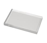 Rayher 28876000 bloc acrylique pour tampon en caoutchouc et en silicone accessoire scrapbooking pour bien positionner ses tampons plaque acrylique 125 x 172 x 12 mm sous blister gris