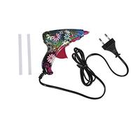 Rayher 30216000 Mini-pistolet à colle chaude, plastique, 12x12 cm, multicolore