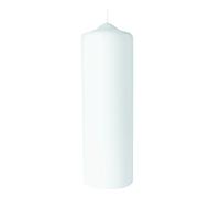 Rayher 3140700 Bougie-Pilier Personnalisable, Hauteur 25 x 8 cm àž, Bougie cylindrique en Cire à Décorer, 100% en Paraffine de qualité, Bougie de Baptême, 1ère Communion, etc, Blanc