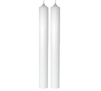 Rayher 31435000 Bougie cierge, blanc, 40cm, 4cm ø, 1 pce., 100% paraffine, label qualité supérieure RAL bougie, à personnaliser, baptême, communion, confirmation, mariage (Lot de 2)