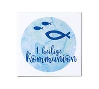 Rayher 31631356 Motif de cire: Sainte Communion, décoration bougies, bleu clair