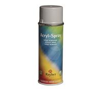 Rayher 34145560 Spray/Aérosol peinture acrylique, gris clair, mat, 200 ml, base aqueuse, surfaces multiples, décoration et rénovation d’objets