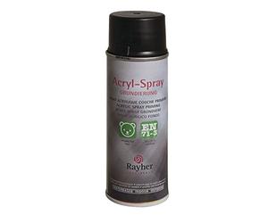 Rayher 34145576 Spray peinture acrylique, noir, mat, 200ml, base aqueuse, surfaces multiples, décoration et rénovation d’objets