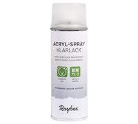 Rayher 34146000 Vernis acrylique, boîte de vernis pulvérisateur pour une protection maximale de vos créations, transparent, 200 ml (Lot de 1)